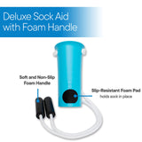 RMS Sock Aid Kit - Easy On Easy Off Device for Putting On Socks and Removing Socks or Stockings for Men and Women with Limited Mobility (Blue)