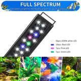 AQUANEAT LED Aquarium Light Full Spectrum for 48 Inch to 54 Inch Fish Tank Light Fresh Water Light Multi-Color