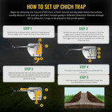 Cinch Gopher Deluxe Trap - Professional-Grade Gopher Traps That Work Best, Heavy Duty, Reusable Rodent Trapping System - Ideal for Lawns, Gardens, Ranches, and More - Outdoor Use, Small (3 Pack)