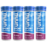 Nuun Sport: Electrolyte Drink Tablets, Tri-Berry,10 Count (Pack of 4)