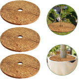 ZeeDix 3 Pcs Coconut Fibers Mulch Ring Tree Protector Mat,30 Inch 100% Natural Coco Coir Tree Protection,Tree Ring Mats Tree Disc Plant Cover for Indoor or Outdoor