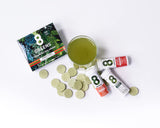 8Greens Lemon & Lime, Blood Orange, Peach Variety Pack - Daily Super Greens Vitamins for Energy & Immune Support, Greens Powder (Pack of 3 Tubes, 30 Tablets)