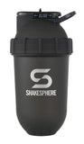 SHAKESPHERE Tumbler: Protein Shaker Bottle and Smoothie Cup, 24 oz - Bladeless Blender Cup Purees Raw Fruit with No Blending Ball - Drink Powder Mix Shake Mixer for Pre Workout, Gym (Frosted White)