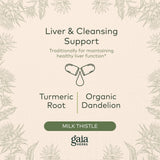Gaia Herbs Liver Cleanse - Liver Health Support Herbal Supplement with Milk Thistle, Burdock, Turmeric Curcumin, Dandelion, and More - 60 Vegan Liquid Phyto-Caps (30 Servings)