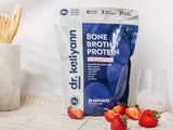 Dr. Kellyann Bone Broth Protein Powder, Vanilla (30 Servings) - Protein 21g, 2g Net Carbs - Grass Fed Hydrolyzed Collagen - Sugar Free, Gluten Free, Dairy Free, Paleo, Keto Protein Shakes