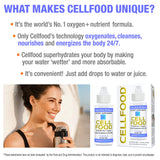 Cellfood Liquid Concentrate, 1 fl oz - Oxygen + Nutrient Supplement - Supports Immune System, Energy, Endurance, Hydration & Overall Health - Gluten Free, Non-GMO, Cert. Kosher - Makes Over 22 Quarts