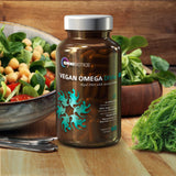 Vegan Omega DHA+EPA | MD-Certified Prenatal DHA with EPA | 8X More DHA Than Krill Oil! Fish-Free Omega Essential Fatty Acids - Algal Omega-3, Omega-6, DHA, EPA