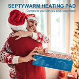 Heating Pad for Back Pain Relief, Electric Heating Pads for Cramps/Abdomen/Waist/Shoulder with 6 Heat Settings and Auto-Off, Moist/Dry Heat pad, Christmas Gifts for Women Men Mom Dad, 12" x 24"