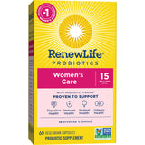 Renew Life Women's Probiotic Capsules, Supports Vaginal, Urinary, Digestive and Immune Health, L. Rhamnosus GG, Dairy, Soy and gluten-free, 15 Billion CFU, 60 Count