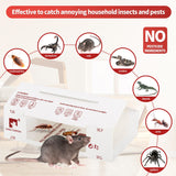 LULUCATCH Sticky Mouse Traps, 36 Pack Pre-baited Glue Traps, Foldable Bulk Non-Toxic Indoor Mouse Glue Boards for Insects, Snake, Lizard, & Spider, Pet Child Safe & Easy to Use Pest Control