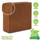 Stock Your Home Coconut Coir (10 lb), Organic Coco Coir for Plants, Expandable Coco Coir Brick for Soils, Mulches & Planting Media, Peat Moss Alternative, Coconut Husk and Coconut Fiber Soil