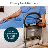 Lunderg Bed Rails for Elderly Adults Safety - with Motion Light & Storage Pocket - Railings for Seniors & Surgery Patients - The Bed Cane Fits Any Bed & Makes Getting in & Out of Bed Much Easier