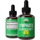 Lymphatic Drainage Drops. Sugar Free 7-in-1 Lymph Detox And Cleanse Support. Vegan Supplement with Echinacea Root, Red Clover Blossom, Burdock/Red Root, Cleavers Herb, Licorice Root, And More!