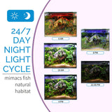 hygger Advanced LED Aquarium Light with Timer, 24/7 Lighting Cycle & DIY Mode, Full Spectrum Fish Tank Light for 24-30 in Planted Tank