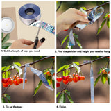 Bird Scare Tape, 2 * 500 Foot Bird Scare Ribbon Reflective Flash Tape Woodpecker Pigeon Deterrent Repellent Devices Tape Keep Birds Away Outdoor