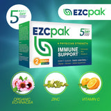 EZC Pak Immune Support Supplement, Vitamin Immune Support Zinc Vitamin C Echinacea, Vitamins for Immune System Support, Immune Boosters for Adults - Immune Support Vitamins - (Pack of 2)