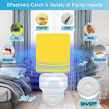 Flying Insect Trap Plug-In, 2023 Upgrade Gnat Traps for House Indoor, Safe Non-Toxic Mosquito Killer UV Light Attractant Indoor Plug-In Fly Trap with Sticky Pad for Flies, Gnats, Moths (White, 4 Pack)