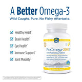 Nordic Naturals ProOmega 2000-D - Fish Oil, 1125 mg EPA, 875 mg DHA, 1000 IU Vitamin D3, Cardiovascular, Neurological, Eye, and Immune Health, Lemon Flavor, 60 Soft Gels