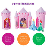 DECOPAC Disney Princess Happily Ever After Signature DecoSet Cake Topper, 4.8" L x 2.5" W x 6" H, Pink