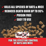 EcoClear Products 620101, RatX All-Natural Humane Rat and Mouse Rodenticide Pellets, 1 lb. Bag