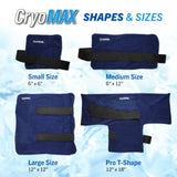 CryoMAX Cold Pack, Reusable, Latex Free, 8 Hour Cold Therapy, Large, 12" x 12" (1 Count)