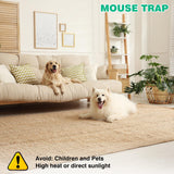 Qualirey Sticky 47 Inch Ultra Large Mouse Trap Mouse Glue Traps Sticky Rat Trap That Work for Trapping Rats Roaches Rodents Heavy Duty Pre Baited Mats Indoor Outdoor Catch Pest Trap (Green,12 Pcs)