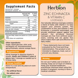 Herbion Naturals Zinc, Echinacea & Vitamin C Lozenges with Orange Flavor, 25 CT - Dietary Supplement for Adults & Children 5+ - Promotes Wellness for The Whole Family - (Pack of 5) (125 Lozenges)