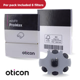 Genuine Oticon Minifit ProWax Filter Wax Guards, OEM Replacements for Oticon Hearing Aids Supplies, Genuine OEM Denmark Oticon Branded Accessories for Optimal Performance (4 Packs/Total 24 Filters)