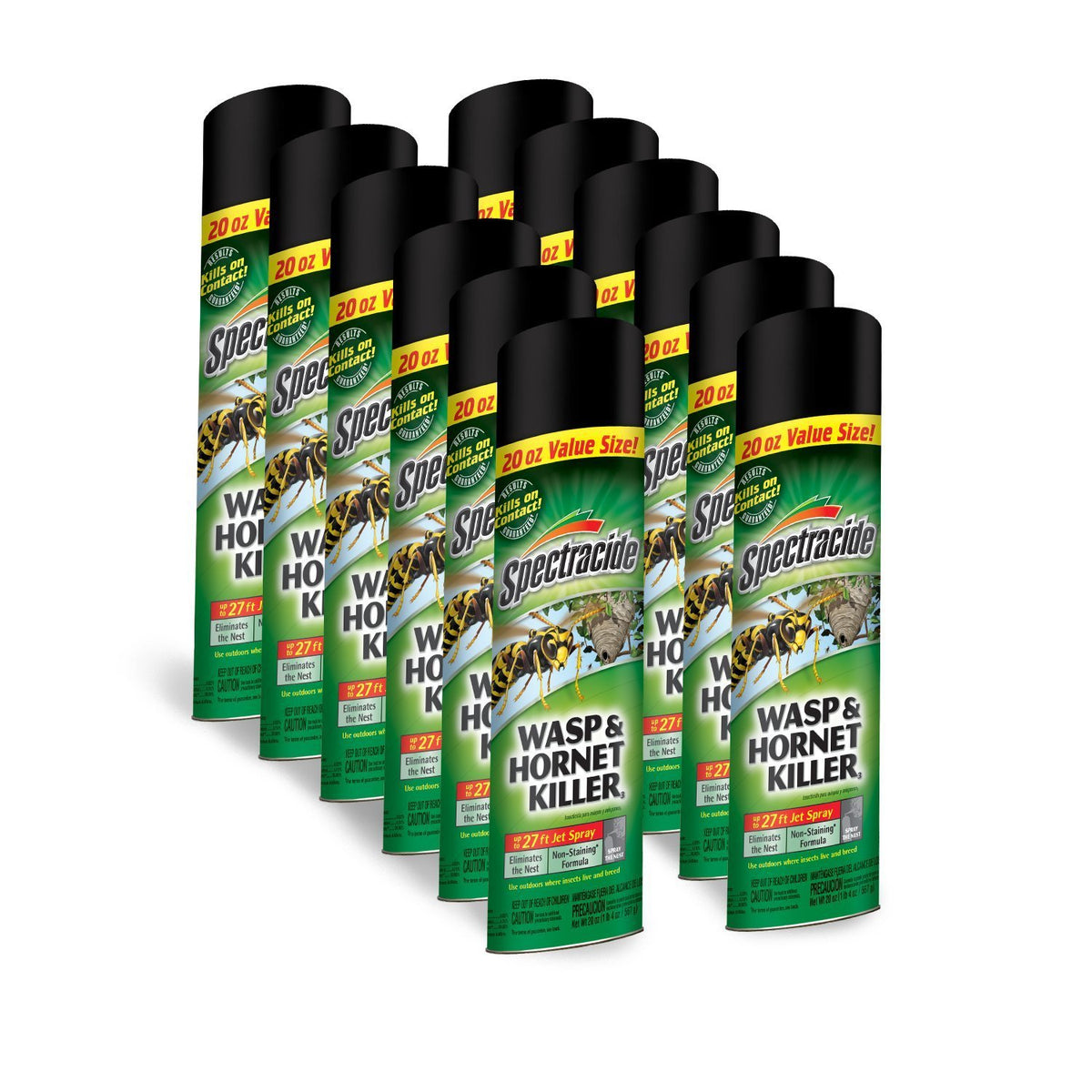 New Case (12) Spectracide Hg-95715 20oz Wasp Hornet Insect Spray Bug 6