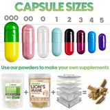 XPRS Nutra Size 00 Empty Capsules - 1000 Count Empty Gelatin Capsules - Empty Pill Capsules - DIY Capsule Filling - Fillable Pill Capsules Empty Gel Caps (Clear)