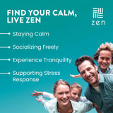 WellPath Zen Relief Support Supplement - Calm Mood, Stress & Energy Support | Ashwagandha Root, Rhodiola Rosea, Lemon Balm, L-Theanine | Premium Mood Support Supplements | Herbal Capsules, 60 Ct