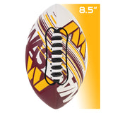 Franklin Sports NFL Washington Commanders Football - Youth Mini Football - 8.5" Football- SPACELACE Easy Grip Texture- Perfect for Kids!