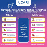 UCARI Pet Sensitivity & Intolerance Test Kit for Dogs & Cats: 1000+ Environmental & Pet Food Intolerance Screening | Noninvasive Home Testing | 48hr Results