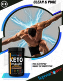 Superior Source Keto Collagen Protein Powder Chocolate (14 oz), Grass Fed Collagen Peptides with MCT Oil, 23 (17 g) Servings, Pre/Post Workout, Gluten Free, Paleo Friendly, Non-GMO