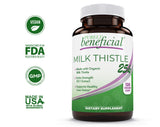 Milk Thistle Capsules- 25,000 MG Strength- 50X Concentrated Seed Extract & 80% Silymarin Standardized- 120 Vegan pills- Supports Healthy Liver Cleanse & Detoxification, Non-GMO- 4 Month Supply