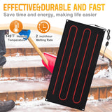 Tujoe 5 Pcs Heated Snow Melting Mats Outdoor Heated Driveway Mats Snow and Ice Melting Pad with Power Cord for Winter Stairs, Steps, Doorway, Sidewalk, Garages, Decks (10 x 30 Inch)