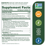 MegaFood Adrenal Strength - Sensoril Ashwagandha, Vitamin C, Fermented Magnesium Glycinate, Rhodiola Rosea, Reishi Mushroom & Food Blend - Supports a Normal Stress Response - 60 Tabs (30 Servings)