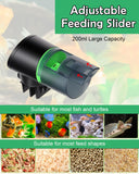 Petbank Automatic Fish Feeder - Rechargeable Timer Fish Feeder with USB Charger Cable, Fish Food Dispenser for Aquariums or Fish Tank