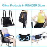 REAQER Transfer Belt Patient Lift Aid Slide Board for Lifting Seniors Wheelchair Seatbelt Stair Lifts Assist Transferring for Elderly Bariatric,Handicap Mobility Aids Equipment(8Handles +2 Straps)