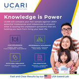 UCARI Food & Environmental Intolerance Test: 1500+ Items Tested | Ingredient Sensitivities, Nutritional Imbalances, Gluten & Dairy | Test for Adults & Kids | Noninvasive Home Test | 48hr Results