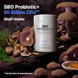 Codeage SBO Probiotics, 50 Billion CFUs Per Serving, Multi Strain Soil Based Organisms Blend and Organic Fermented Botanical Blend, Shelf-Stable, 90 Capsules