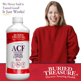 Buried Treasure ACF Extra Strength Immune Support, 17oz. 19 Vitamins and Herbs, Dietary Immunity Boost Supplement