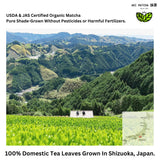 AKI MATCHA - 100% Organic Matcha Ceremonial Grade | Authentic Japanese Spring Harvest Matcha Powder | Made in Japan | USDA, JAS Certified Organic Matcha Green Tea Powder | Detox tea for body cleanse | Umami, bold, rich matcha, with a sweet aftertaste and