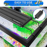 AQUANEAT LED Aquarium Light Full Spectrum for 24 Inch to 30 Inch Fish Tank Light Fresh Water Light Multi-Color