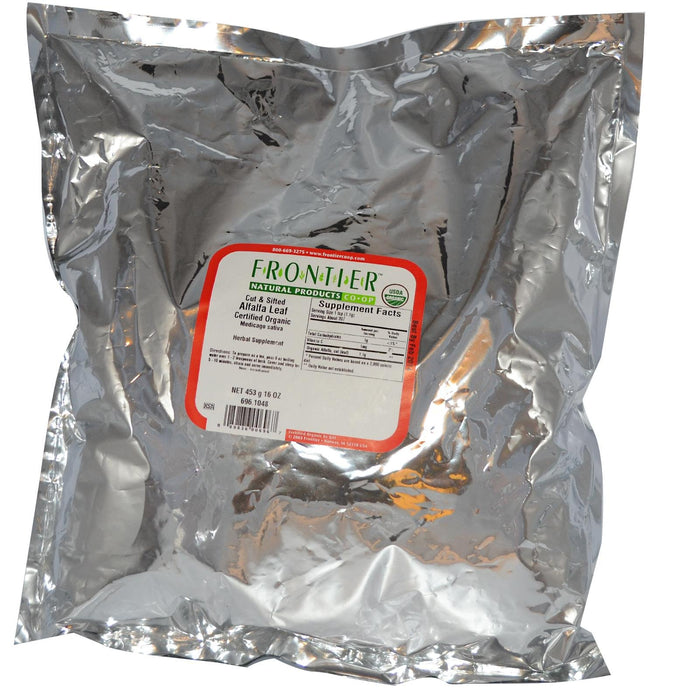 FRONTIER Organic Cut Sifted Alfalfa Leaf, 16 OZ