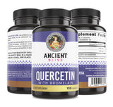 Ancient Bliss Quercetin with Bromelain | Quercetin 1000mg Bromelain 200mg per Serving | Supports Immune System, Joint Health, Respiratory Health & Overall Well-Being – 120 Capsules