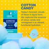 Liquid I.V. Hydration Multiplier Kids - Blue Cotton Candy - Hydration Powder Packets | Electrolyte Drink Mix | Easy Open Single-Serving Stick | Non-GMO | 16 Sticks