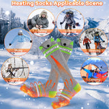 Heated Socks for Women Men 2024 Upgrade Heated Ski Socks 5000mAh*2 Rechargeable Electric Heated Socks APP Control Thermal Socks for Hunting Skating Skiing Bindings Outdoor