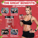 Forent Mixed-Berry Creatine Monohydrate Candy Supplements Gummies 30 Servings 5000mg of Creatine Per Serving Bodybuilding Supplement to Increase Muscle Size and Strength