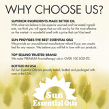 Sun Essential Oils 8oz - Peppermint Essential Oil - 8 Fluid Ounces